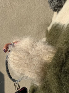寬條紋毛感慵懶毛衣
